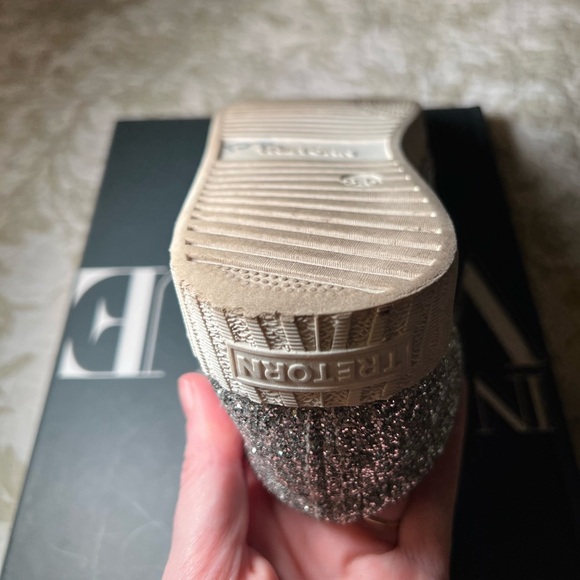 Tretorn Nylite Silver Glitter Sneaker Shoes, size 8.5 RetroGlam Athleisure - Picture 8 of 8